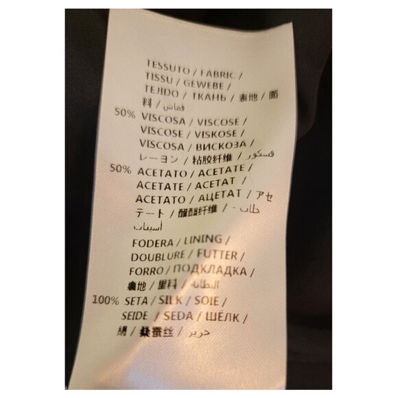 Alexander McQueen Black Crepe Mini Dress with Bell Sleeves Womens Size 36 / US 0 - Picture 9 of 10